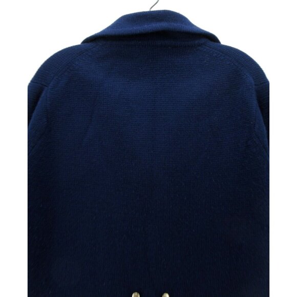 VINTAGE Macys Sweater 38 Cardigan Peacoat Double Breasted 60s 70s - Picture 7 of 9